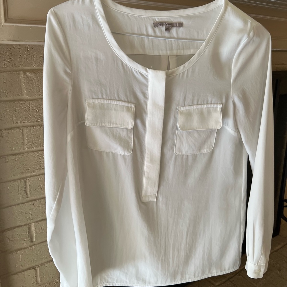 Women’s White Silky Blouse